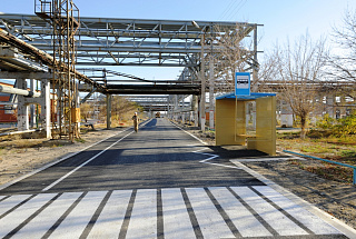 АМӨЗ-де 59 мың шаршы метр жаңа асфальт пен бордюрлер салынды.